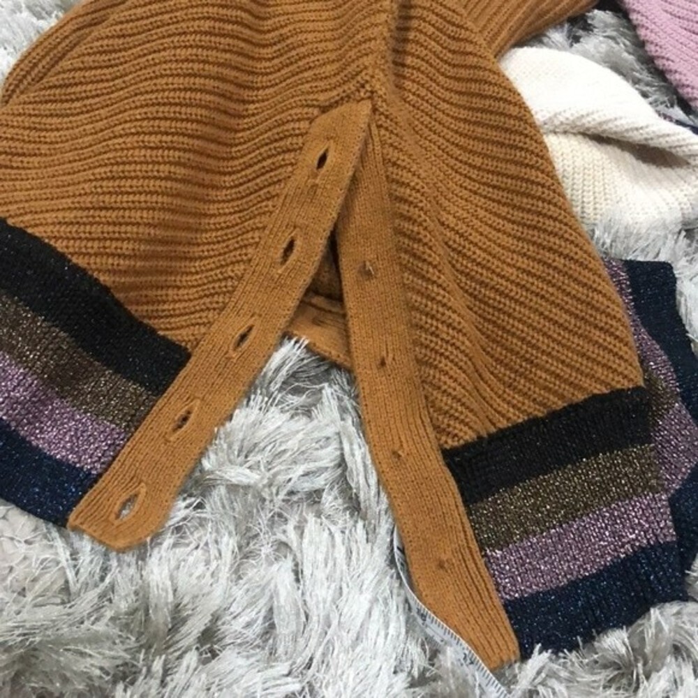 APIECE APART Almeria Button Hem Colorblock Sweater - Picture 11 of 12